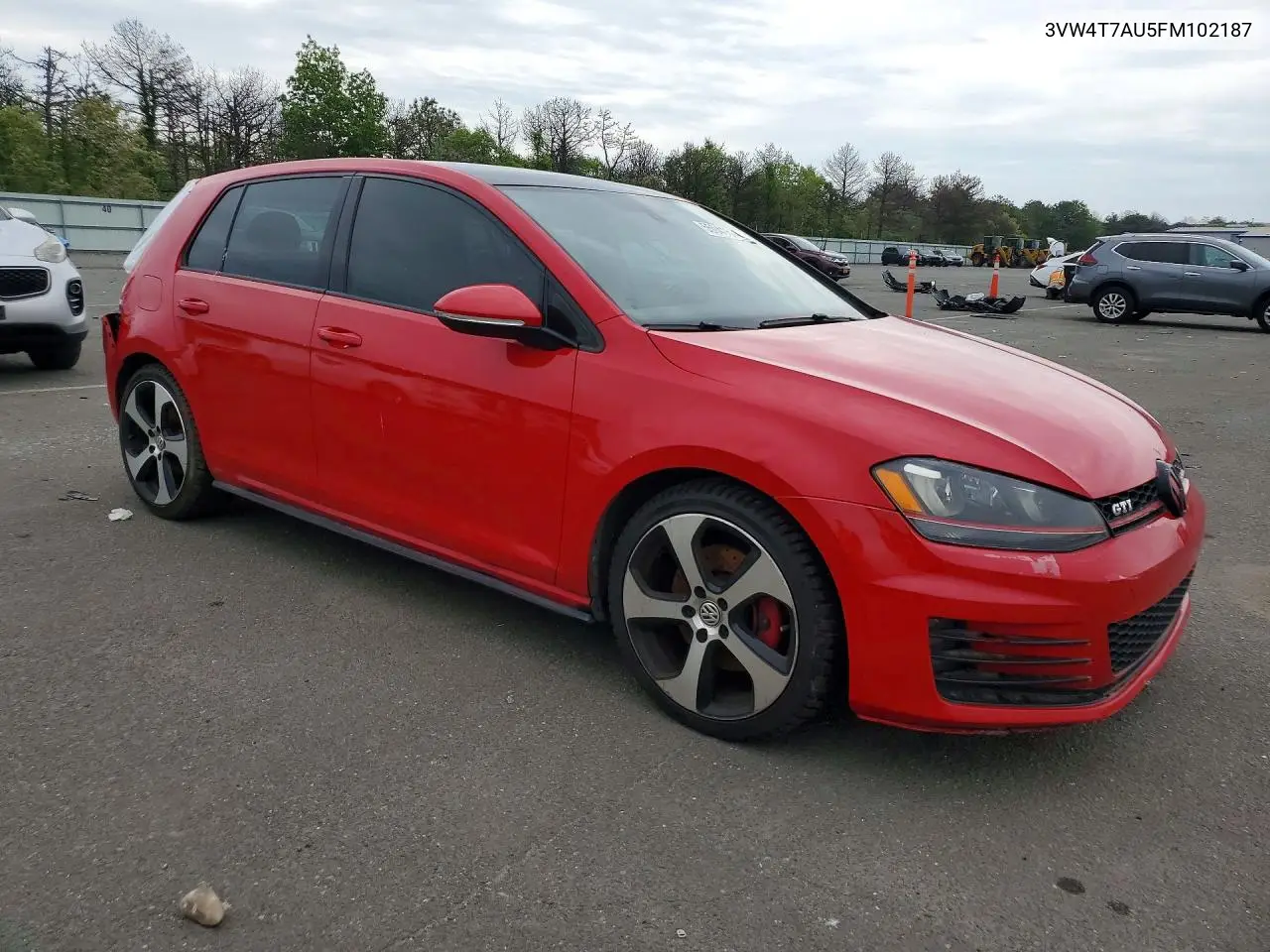 2015 Volkswagen Gti VIN: 3VW4T7AU5FM102187 Lot: 55041676
