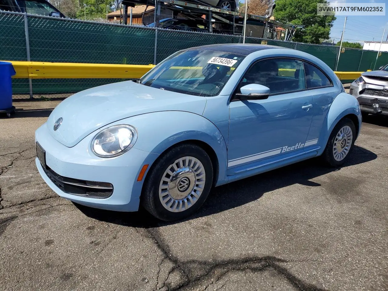 2015 Volkswagen Beetle 1.8T VIN: 3VWH17AT9FM602352 Lot: 56734396