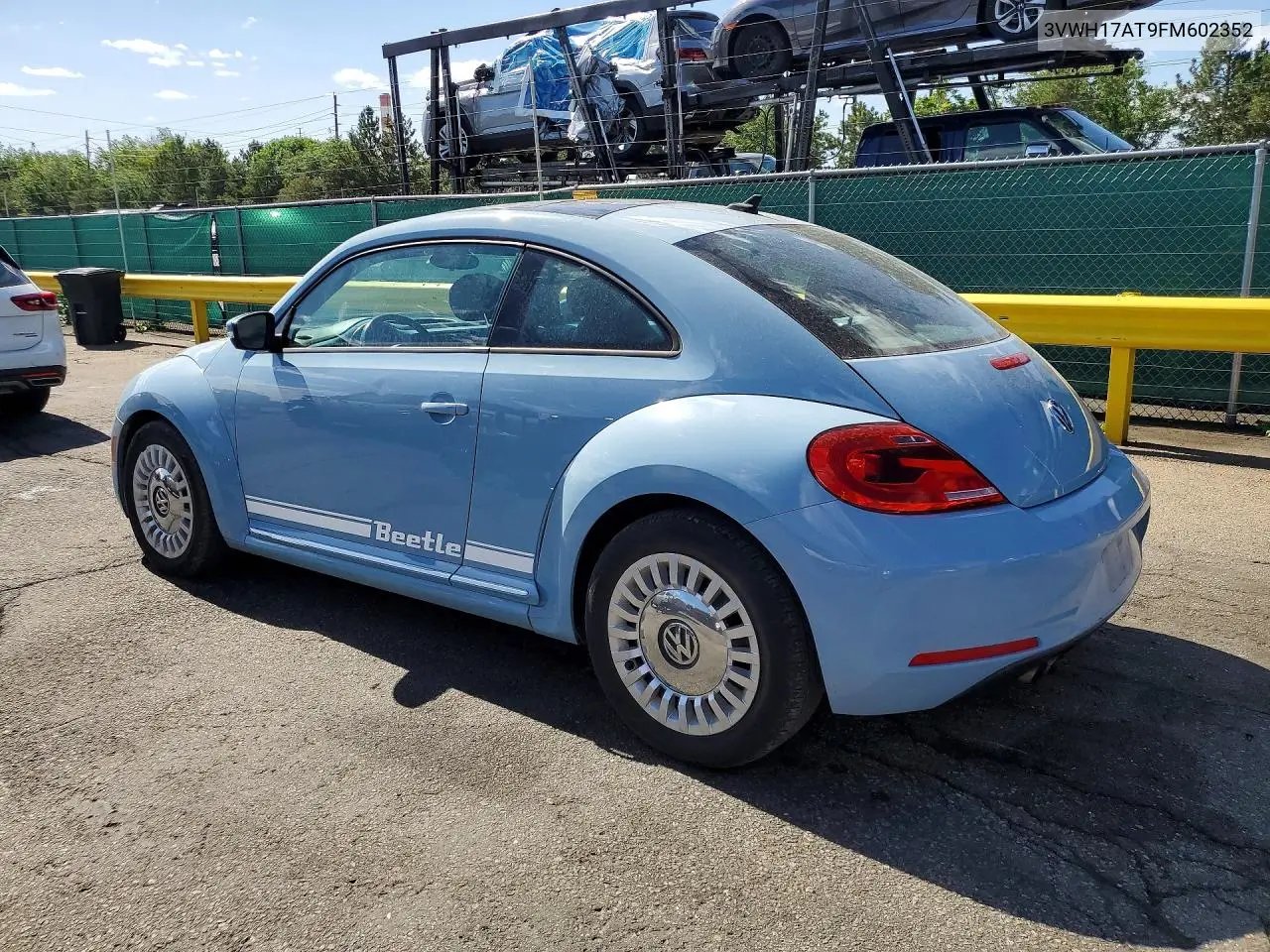 2015 Volkswagen Beetle 1.8T VIN: 3VWH17AT9FM602352 Lot: 56734396