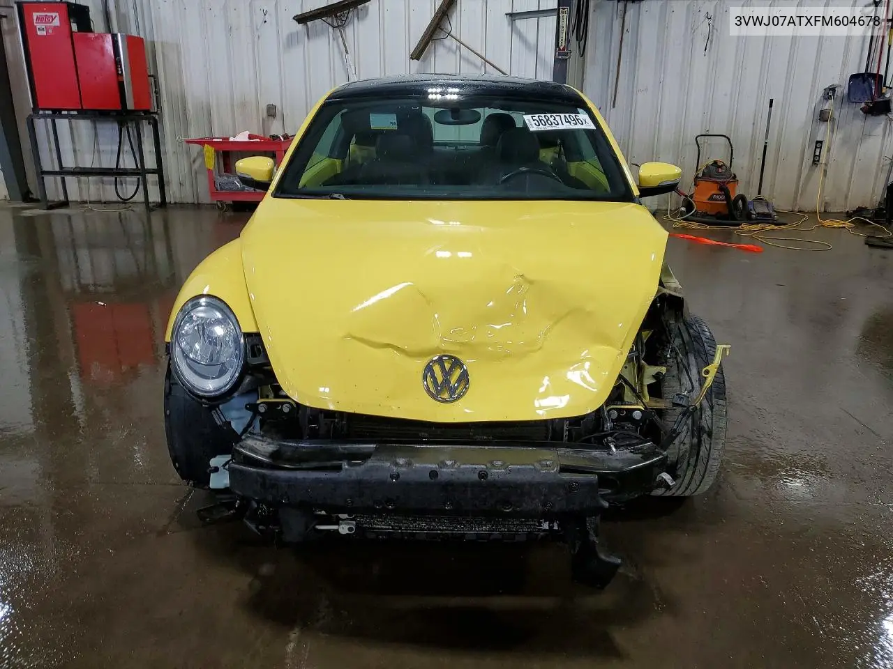 2015 Volkswagen Beetle 1.8T VIN: 3VWJ07ATXFM604678 Lot: 56837496