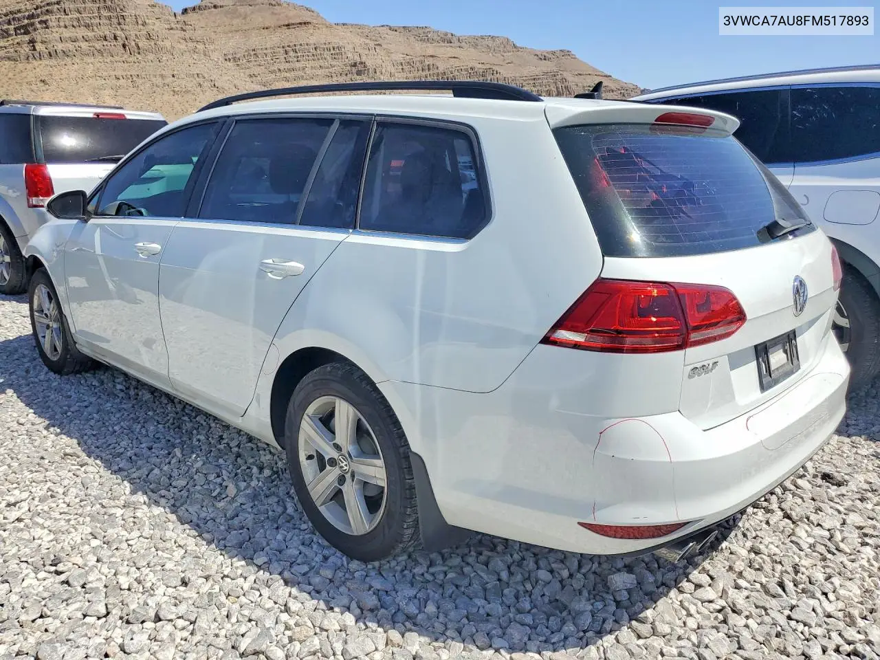 2015 Volkswagen Golf Sportwagen Tdi S VIN: 3VWCA7AU8FM517893 Lot: 57335496
