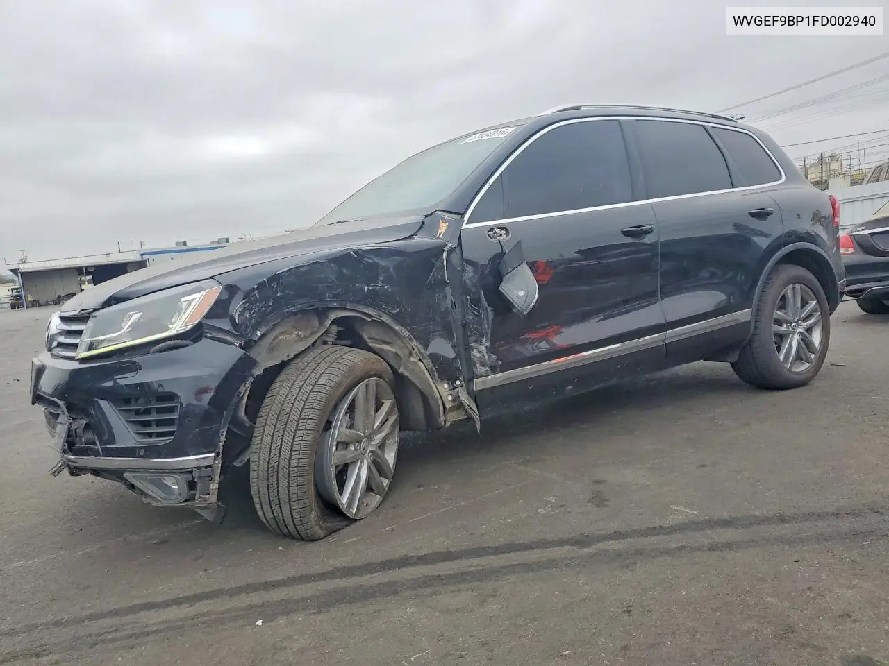 2015 Volkswagen Touareg V6 VIN: WVGEF9BP1FD002940 Lot: 57434816
