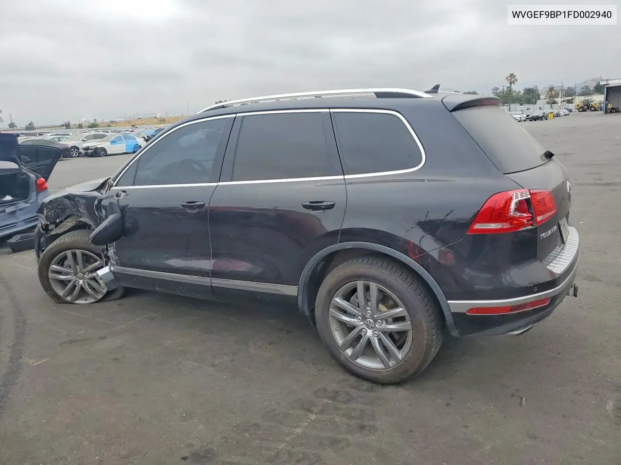 2015 Volkswagen Touareg V6 VIN: WVGEF9BP1FD002940 Lot: 57434816