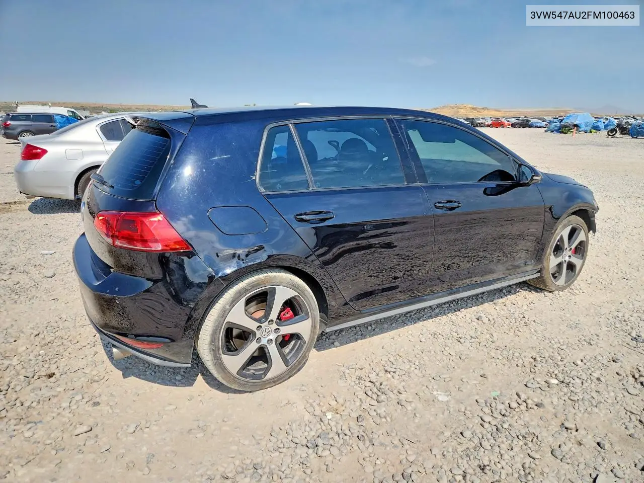 2015 Volkswagen Gti VIN: 3VW547AU2FM100463 Lot: 57625826