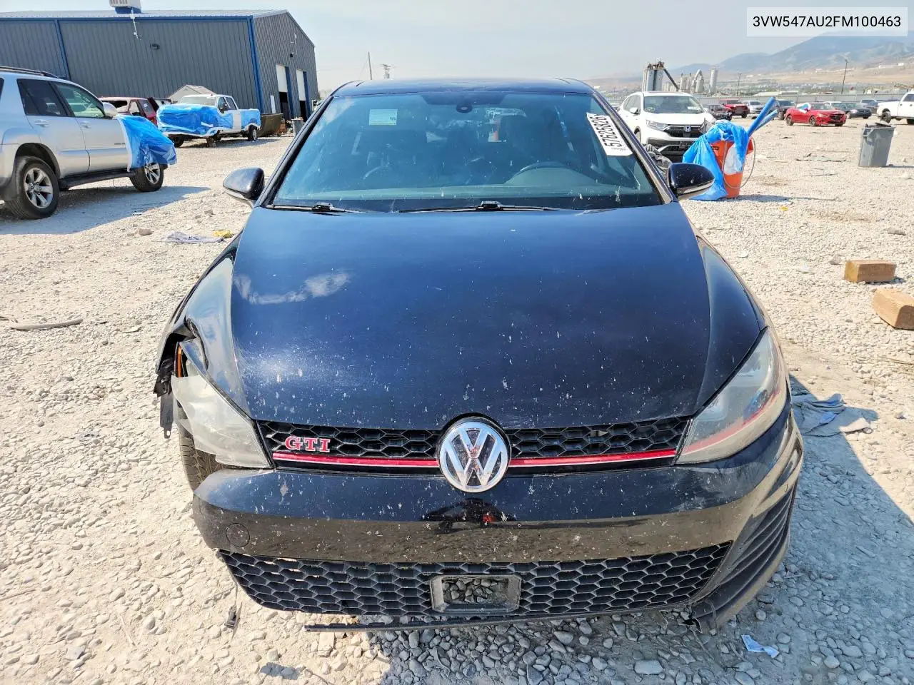 2015 Volkswagen Gti VIN: 3VW547AU2FM100463 Lot: 57625826