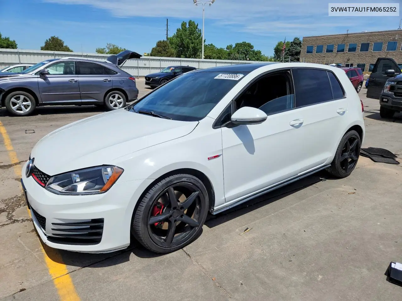 2015 Volkswagen Gti VIN: 3VW4T7AU1FM065252 Lot: 57720886