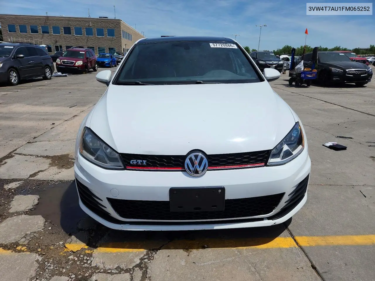2015 Volkswagen Gti VIN: 3VW4T7AU1FM065252 Lot: 57720886