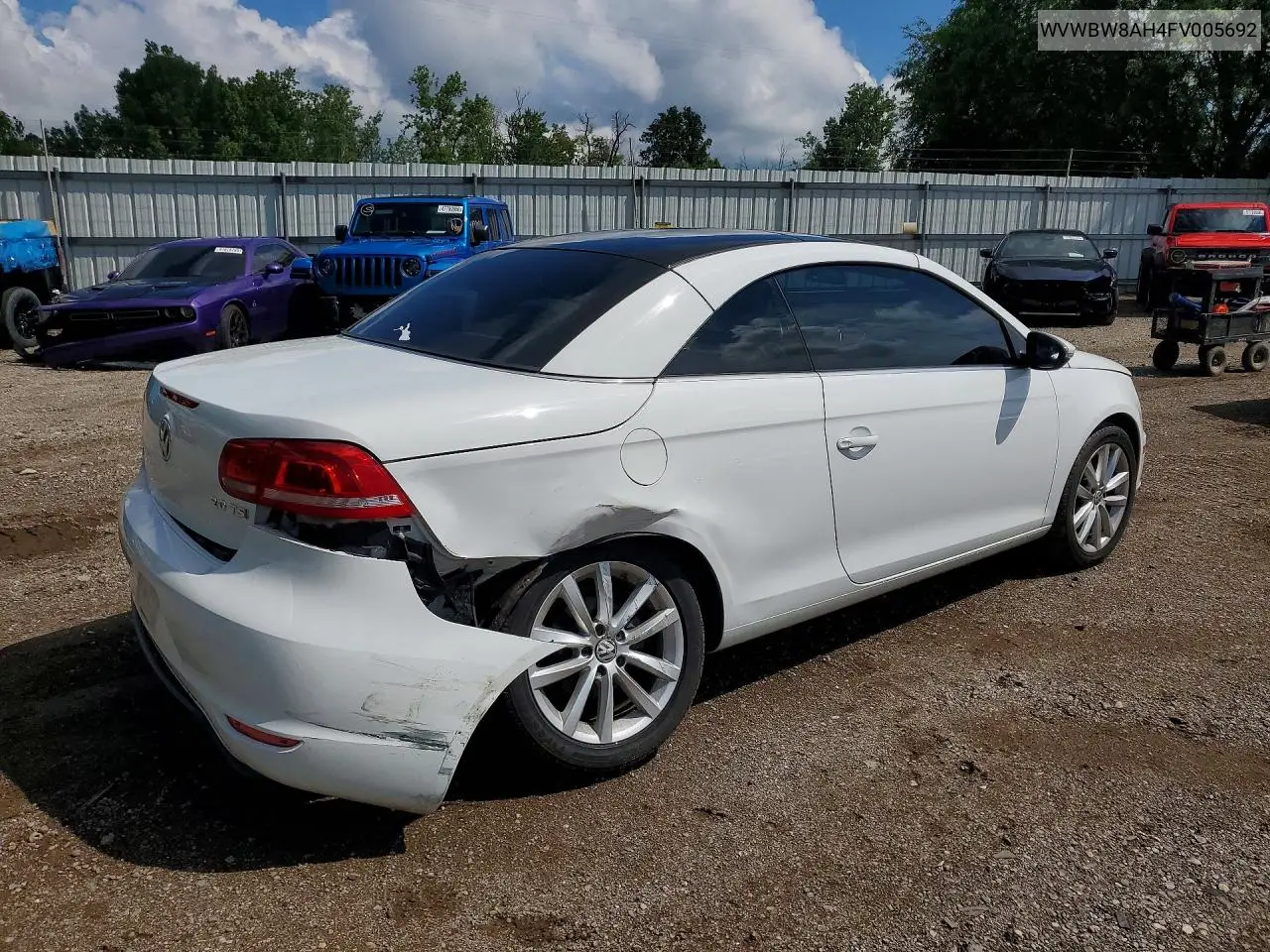 2015 Volkswagen Eos Komfort VIN: WVWBW8AH4FV005692 Lot: 58048306