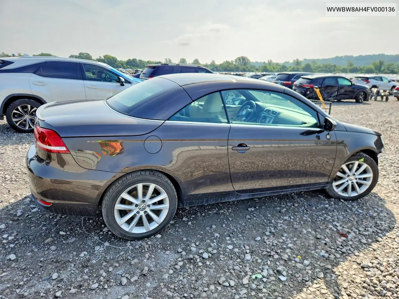 2015 Volkswagen Eos Komfort VIN: WVWBW8AH4FV000136 Lot: 59291046