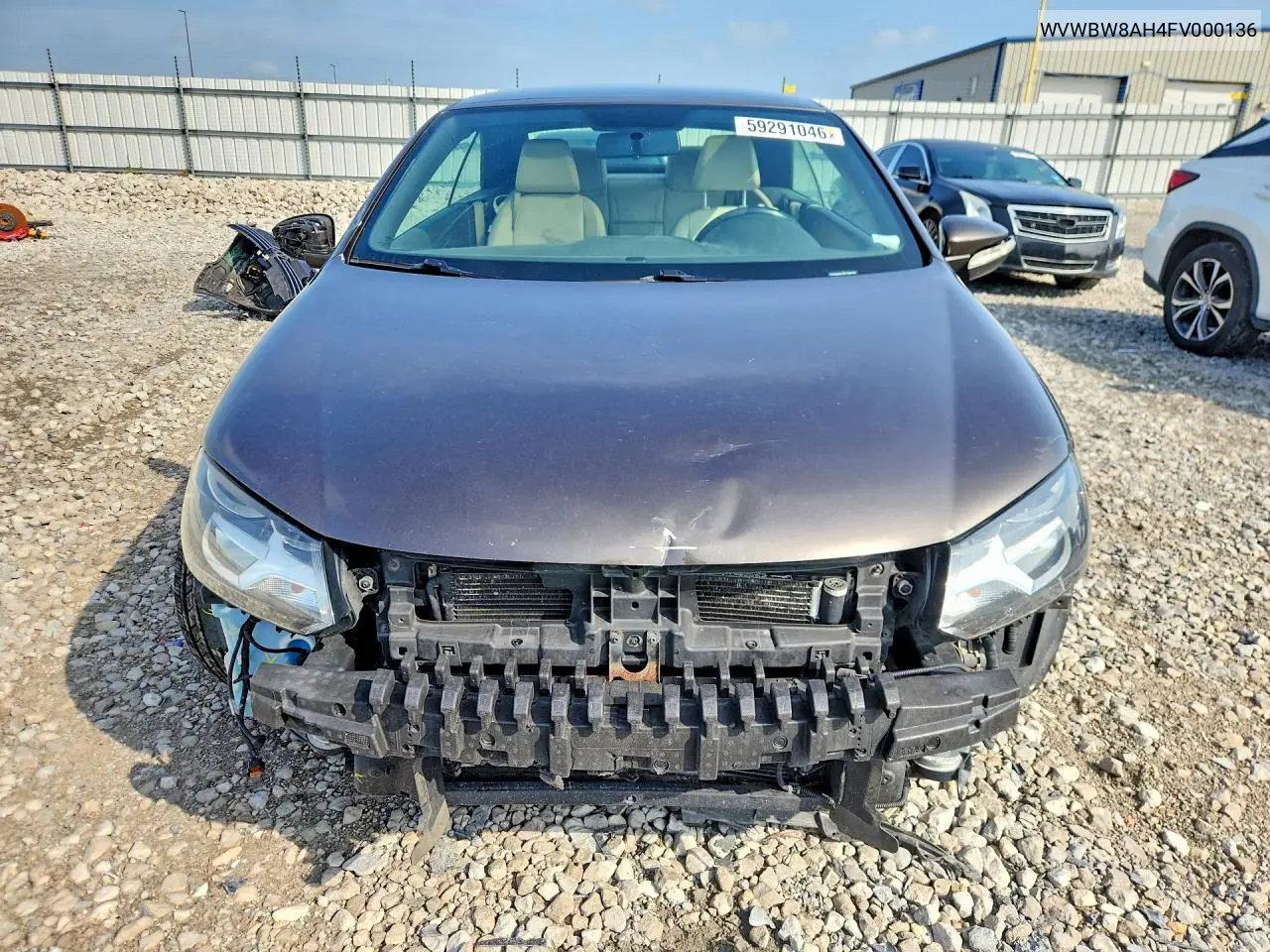 2015 Volkswagen Eos Komfort VIN: WVWBW8AH4FV000136 Lot: 59291046