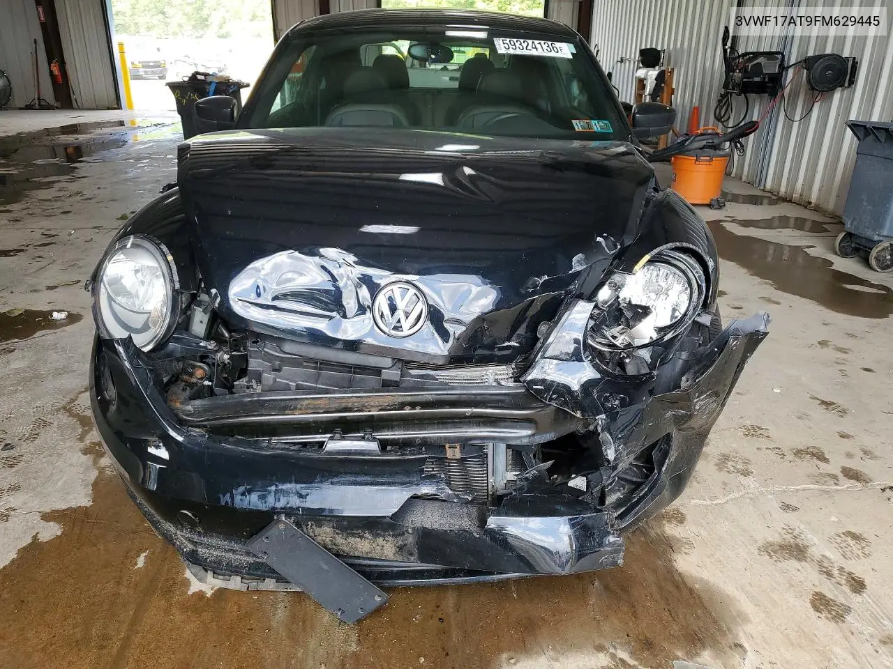 2015 Volkswagen Beetle 1.8T VIN: 3VWF17AT9FM629445 Lot: 59324136