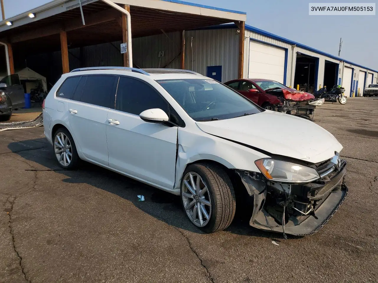 2015 Volkswagen Golf Sportwagen Tdi S VIN: 3VWFA7AU0FM505153 Lot: 59357456