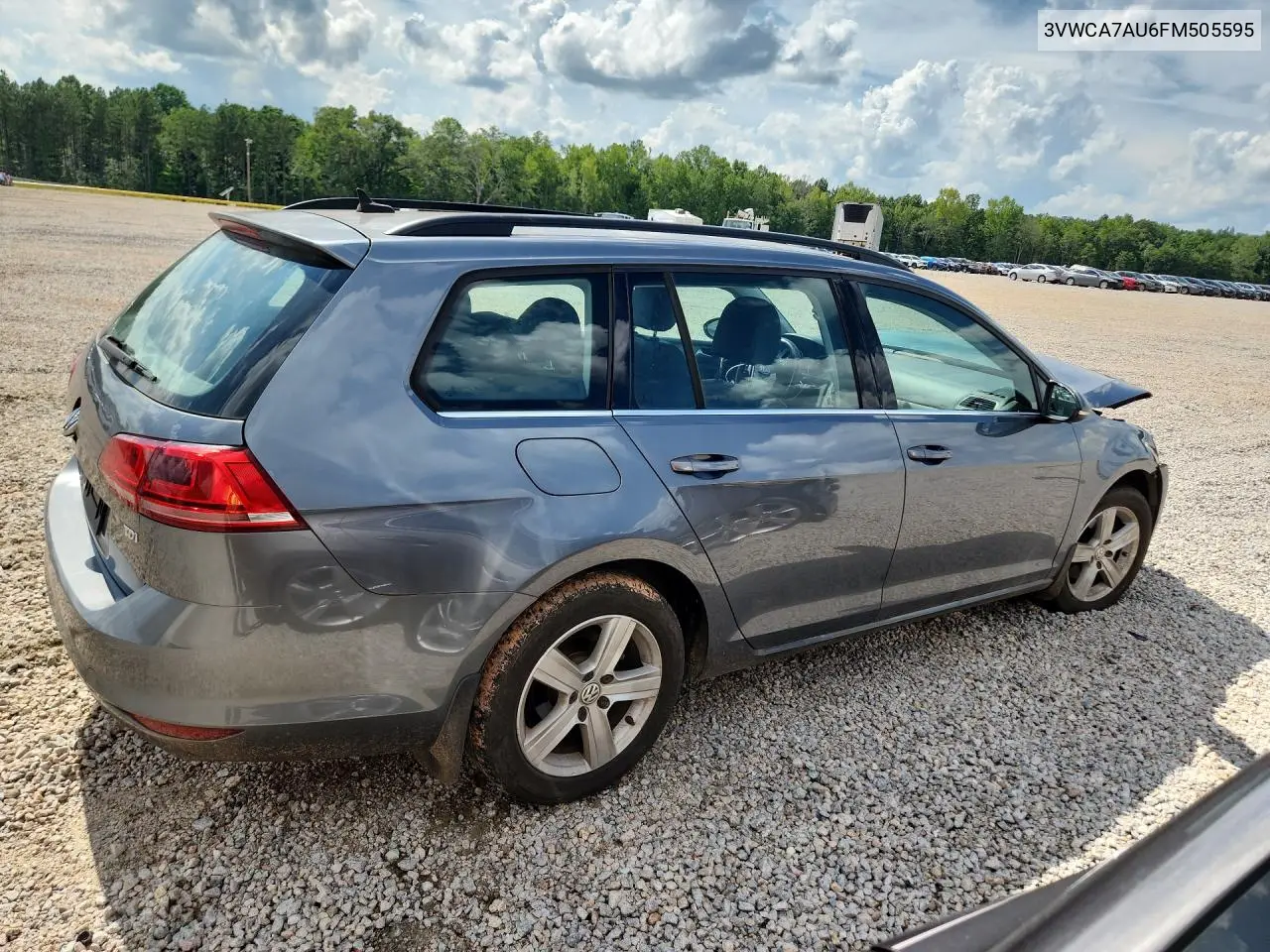 2015 Volkswagen Golf Sportwagen Tdi S VIN: 3VWCA7AU6FM505595 Lot: 60687746