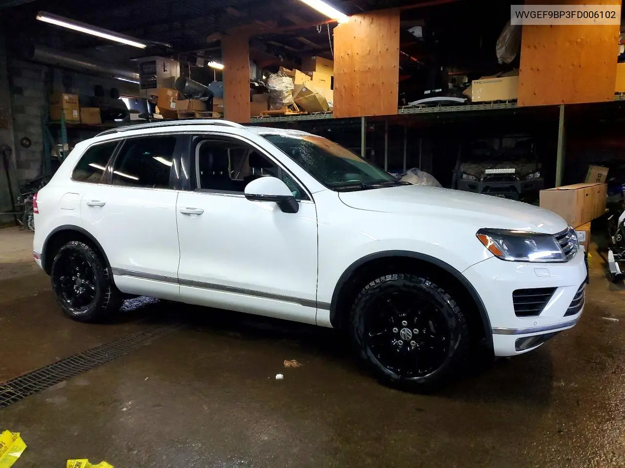 2015 Volkswagen Touareg V6 VIN: WVGEF9BP3FD006102 Lot: 74869935
