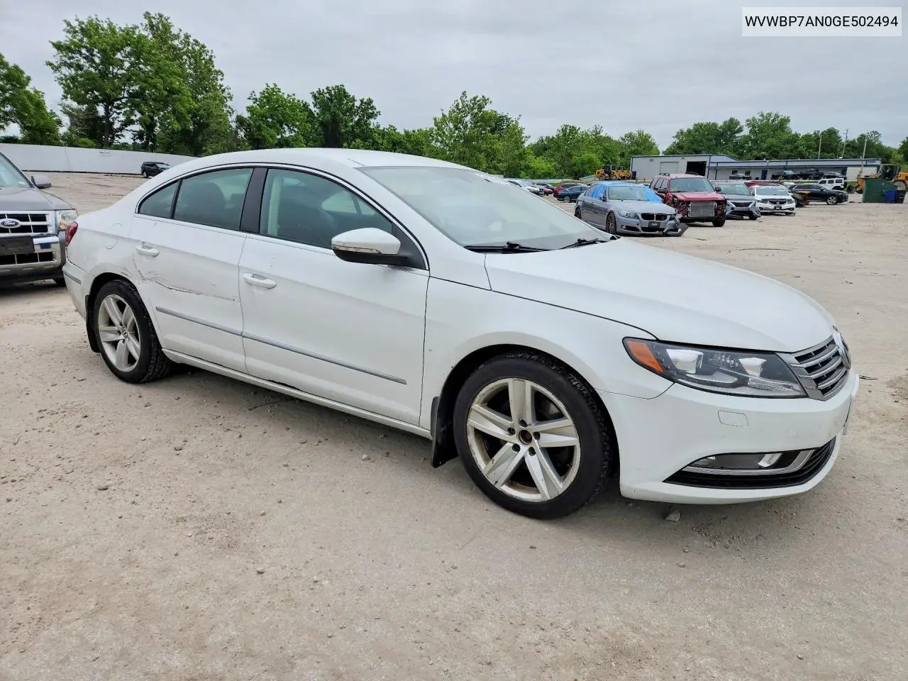 2016 Volkswagen Cc Base VIN: WVWBP7AN0GE502494 Lot: 54326946