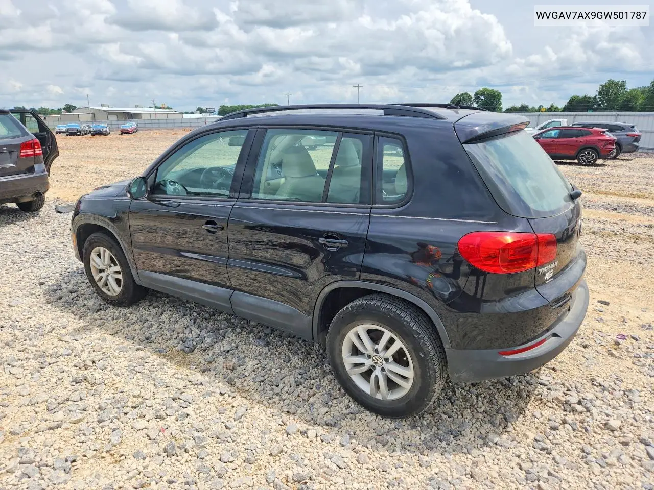 2016 Volkswagen Tiguan S VIN: WVGAV7AX9GW501787 Lot: 54952236