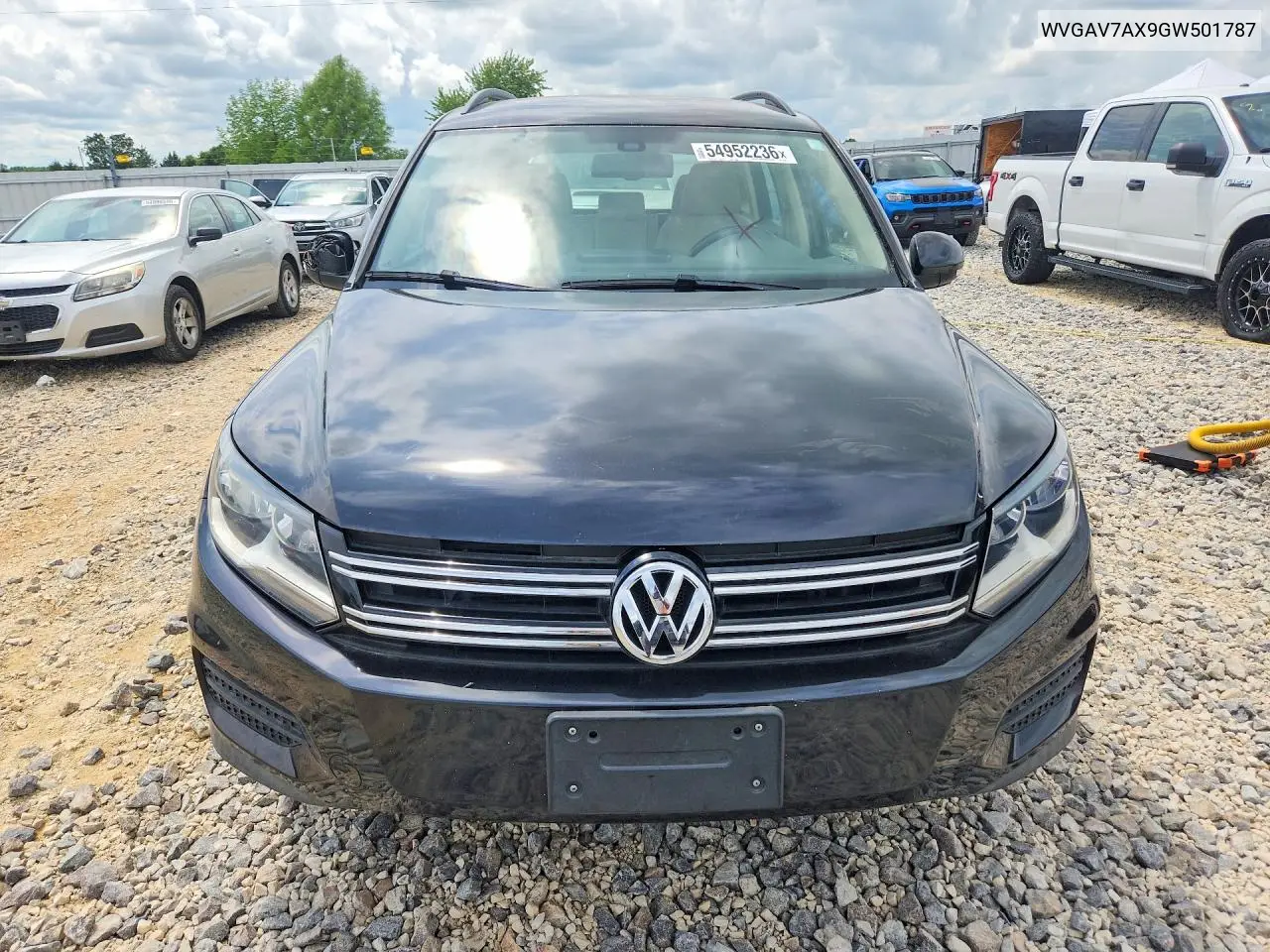 2016 Volkswagen Tiguan S VIN: WVGAV7AX9GW501787 Lot: 54952236