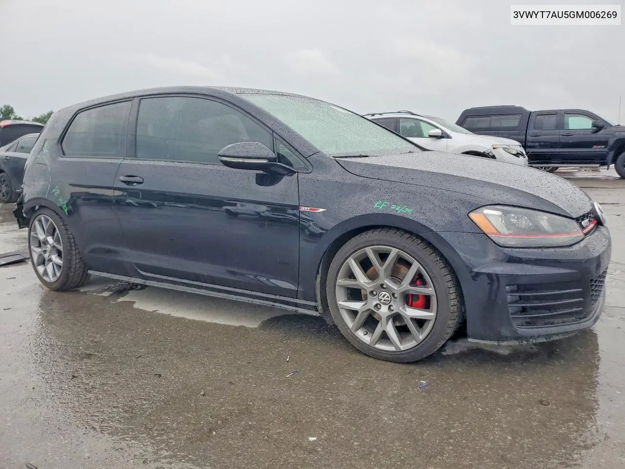 2016 Volkswagen Gti S VIN: 3VWYT7AU5GM006269 Lot: 55579036