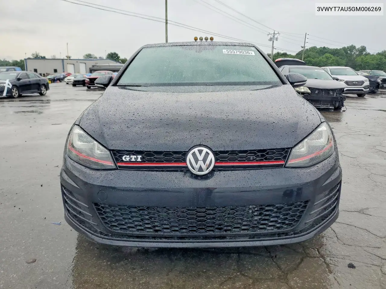 2016 Volkswagen Gti S VIN: 3VWYT7AU5GM006269 Lot: 55579036