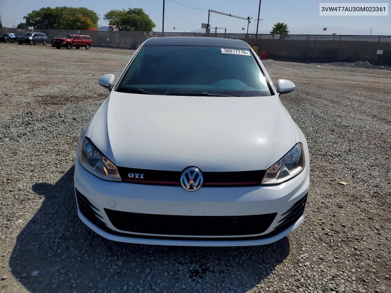 2016 Volkswagen Gti S VIN: 3VW4T7AU3GM023361 Lot: 56817716