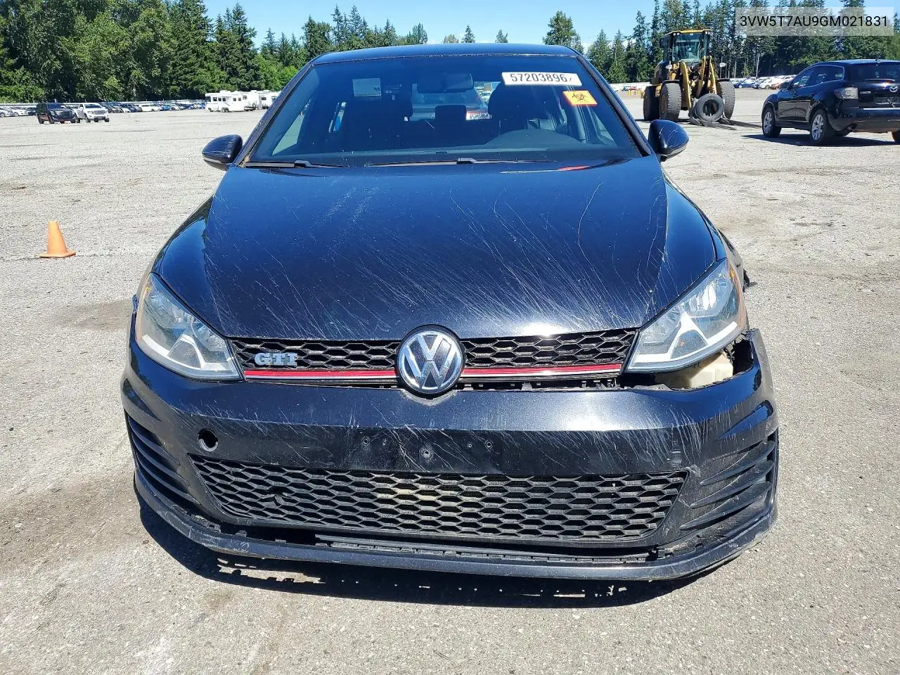 2016 Volkswagen Gti S VIN: 3VW5T7AU9GM021831 Lot: 57203896