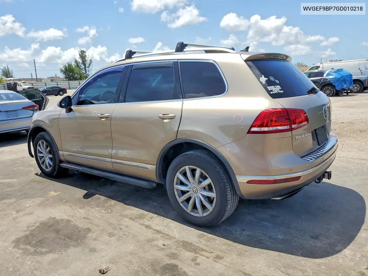 2016 Volkswagen Touareg Sport VIN: WVGEF9BP7GD010218 Lot: 57460096