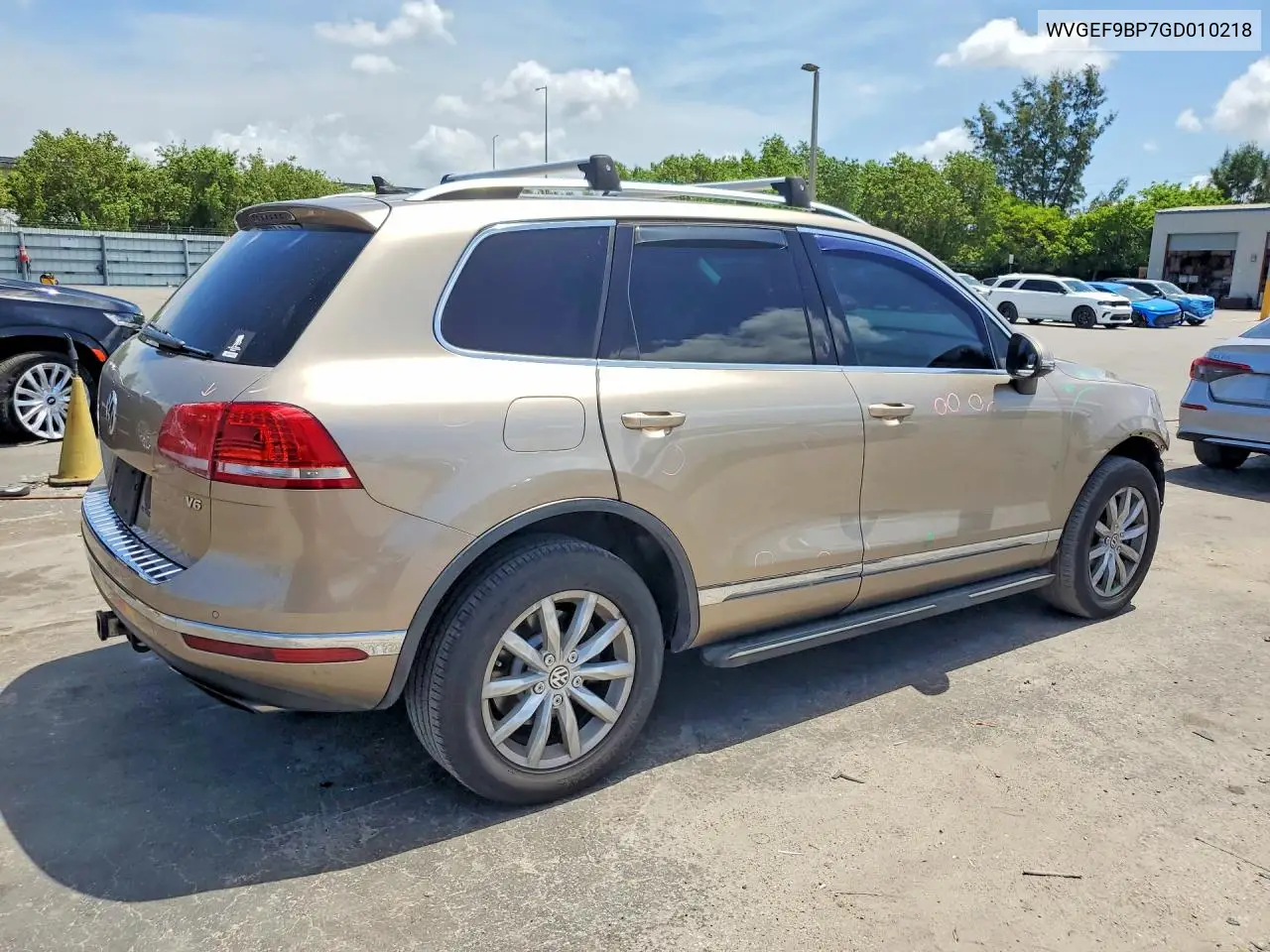 2016 Volkswagen Touareg Sport VIN: WVGEF9BP7GD010218 Lot: 57460096