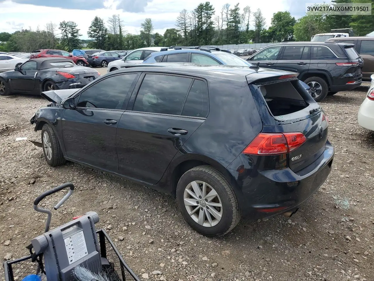2016 Volkswagen Golf S VIN: 3VW217AUXGM019501 Lot: 57546606