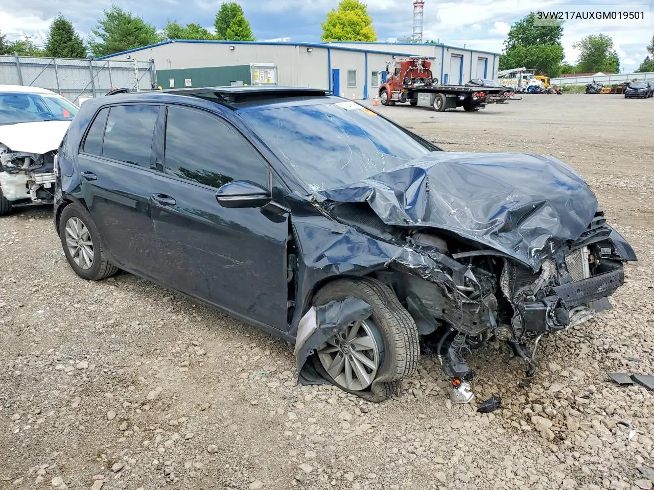 2016 Volkswagen Golf S VIN: 3VW217AUXGM019501 Lot: 57546606