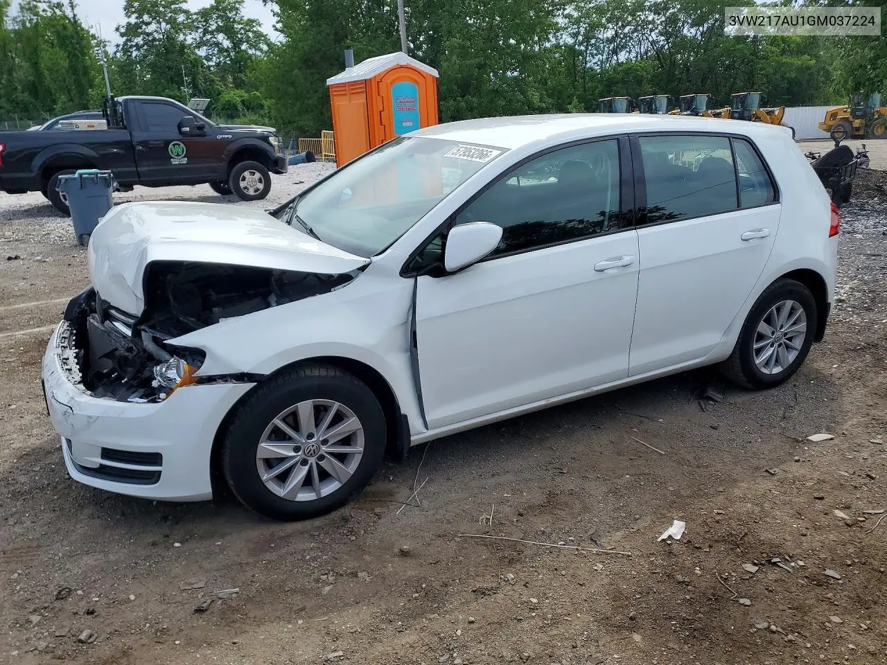 2016 Volkswagen Golf S/Se VIN: 3VW217AU1GM037224 Lot: 57953266