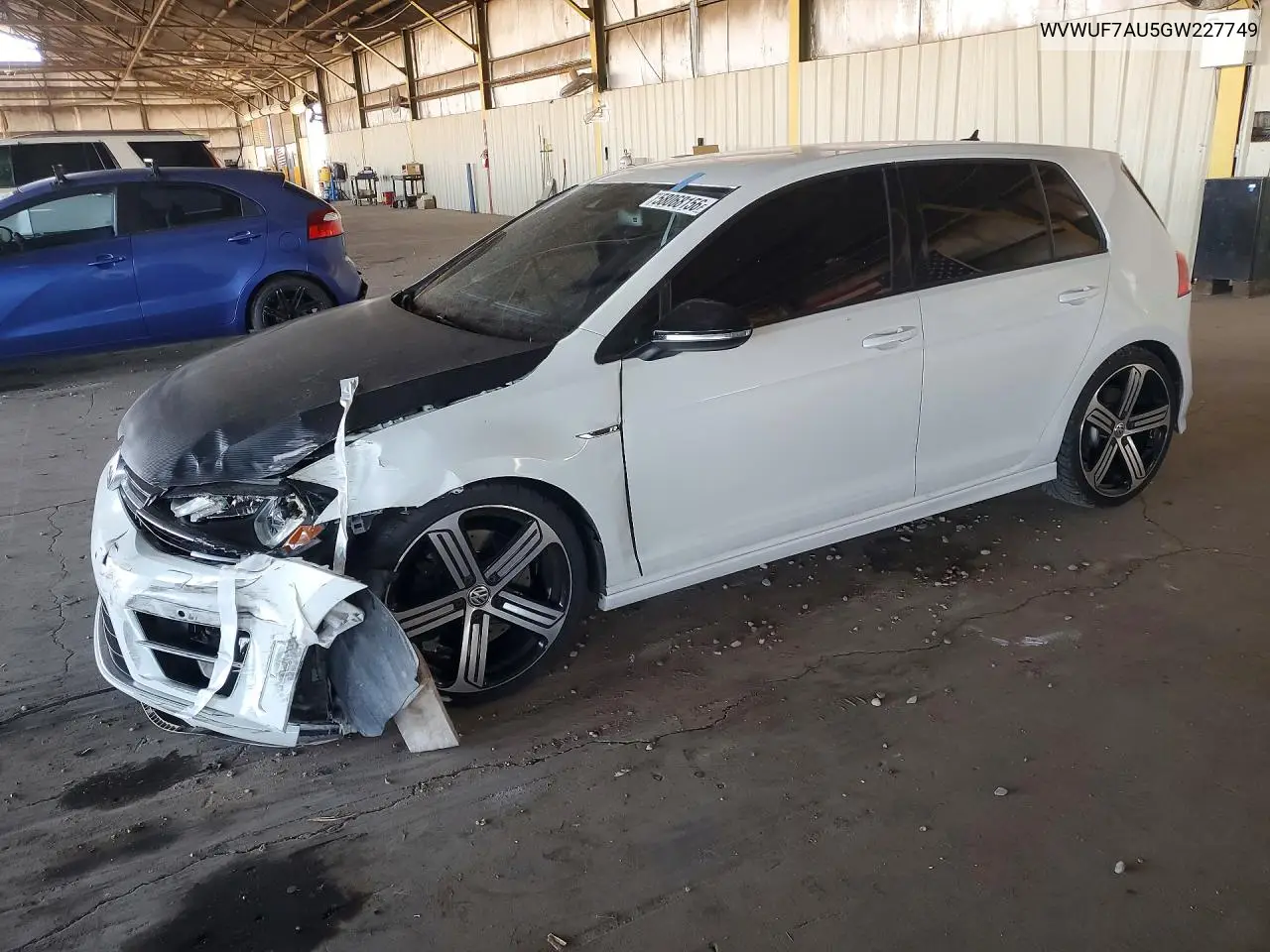 2016 Volkswagen Golf R VIN: WVWUF7AU5GW227749 Lot: 58068156