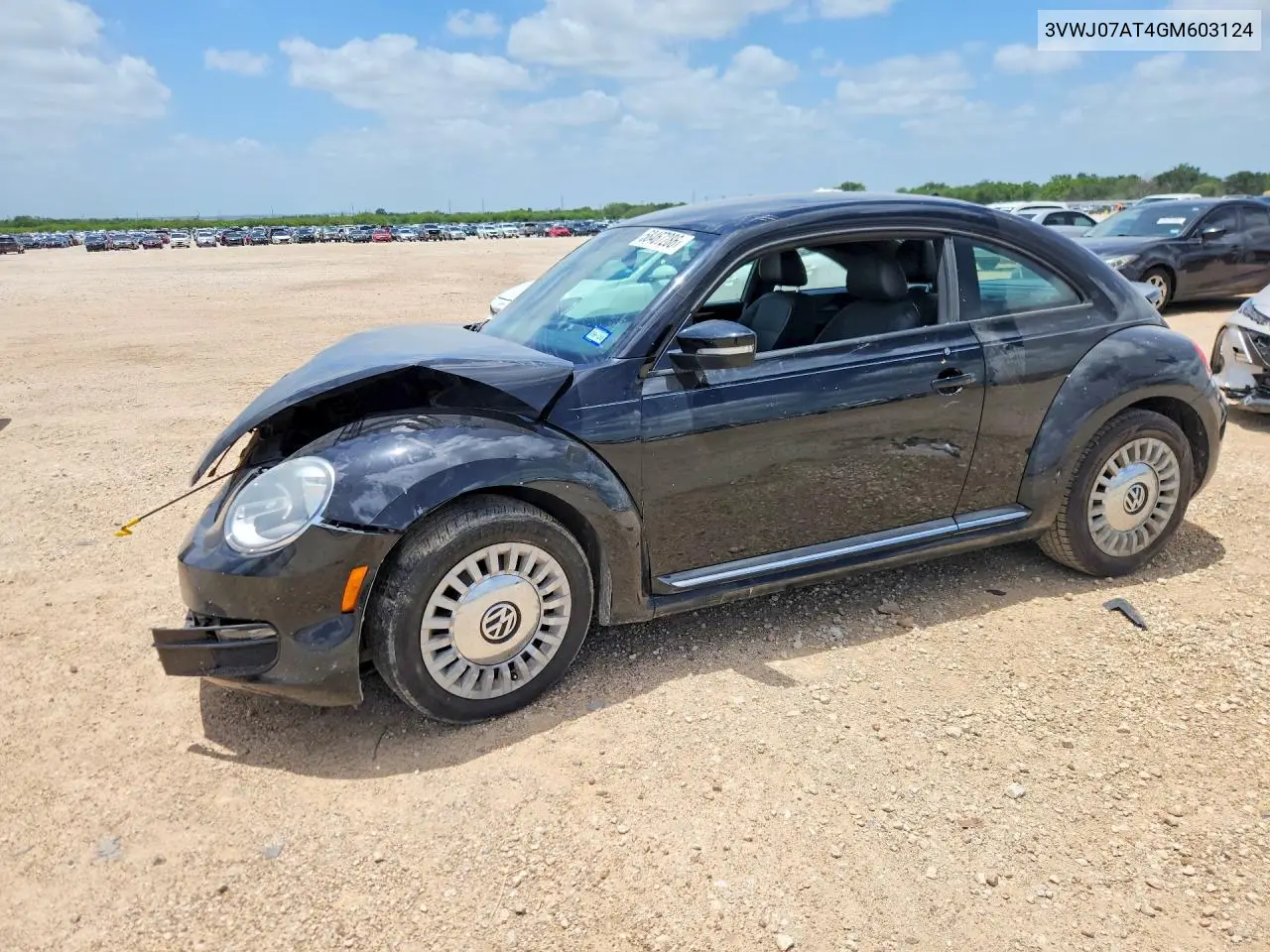 2016 Volkswagen Beetle Se VIN: 3VWJ07AT4GM603124 Lot: 58467286