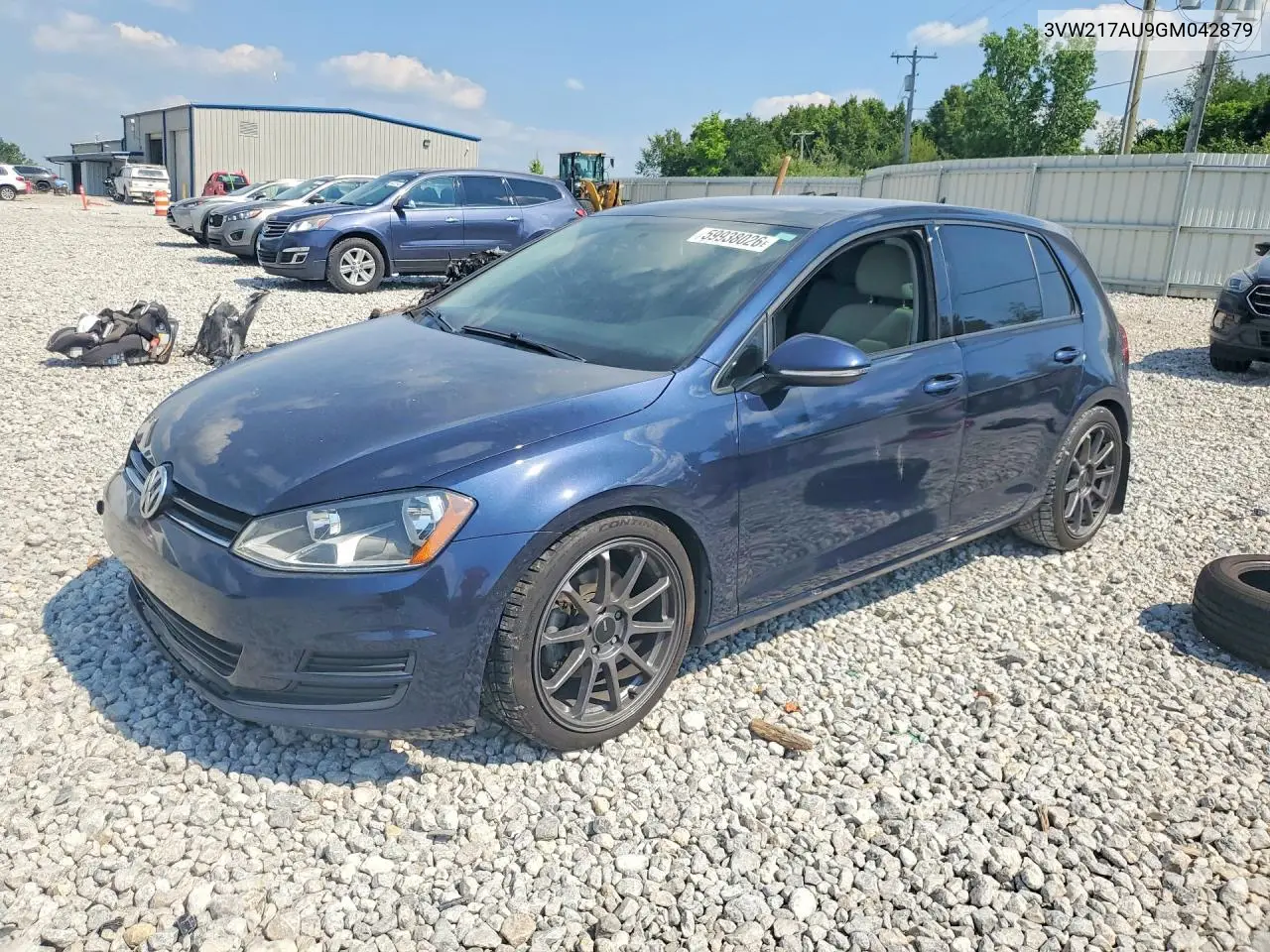 2016 Volkswagen Golf S/Se VIN: 3VW217AU9GM042879 Lot: 59938026