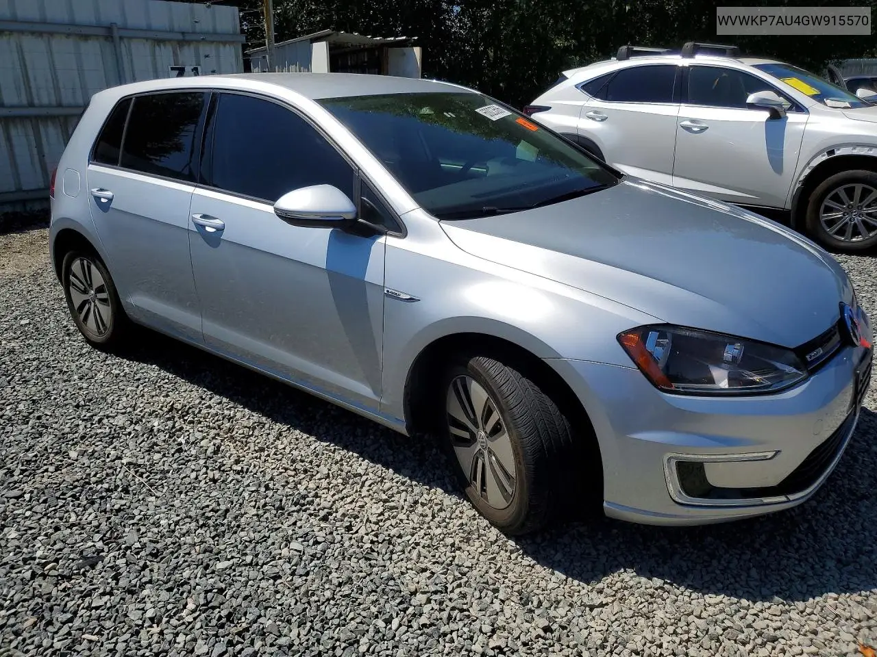 2016 Volkswagen E-Golf Se VIN: WVWKP7AU4GW915570 Lot: 60023506