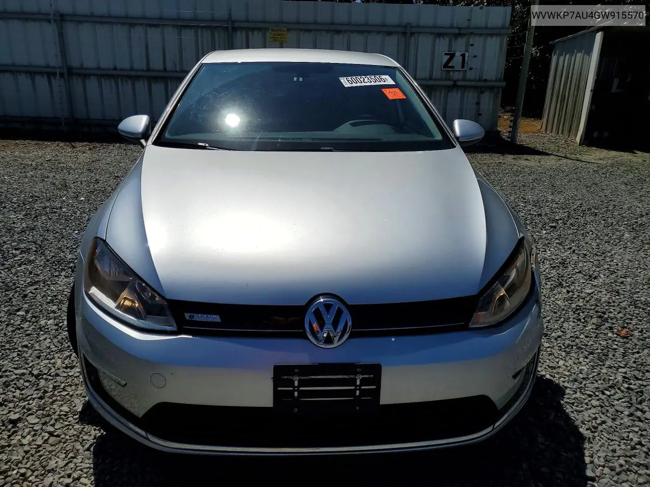 2016 Volkswagen E-Golf Se VIN: WVWKP7AU4GW915570 Lot: 60023506