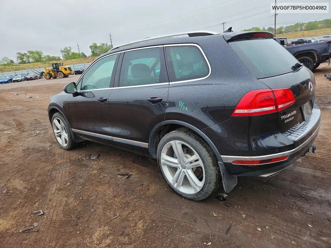 2017 Volkswagen Touareg Executive VIN: WVGGF7BP5HD004982 Lot: 52522296