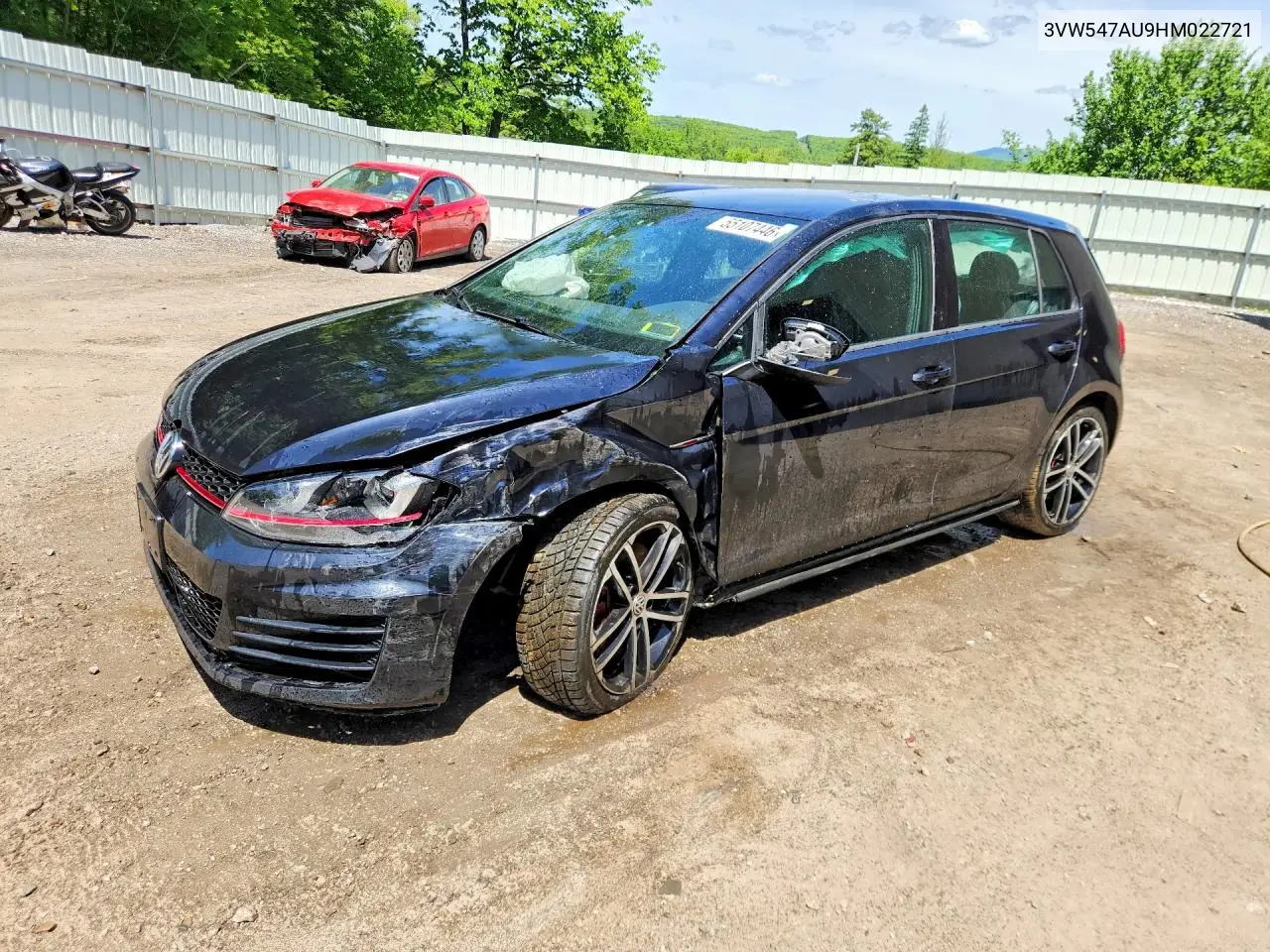 2017 Volkswagen Gti Sport/Se/Autobahn VIN: 3VW547AU9HM022721 Lot: 55107446