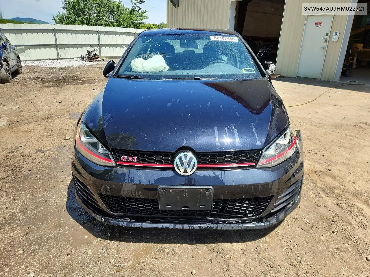 2017 Volkswagen Gti Sport/Se/Autobahn VIN: 3VW547AU9HM022721 Lot: 55107446