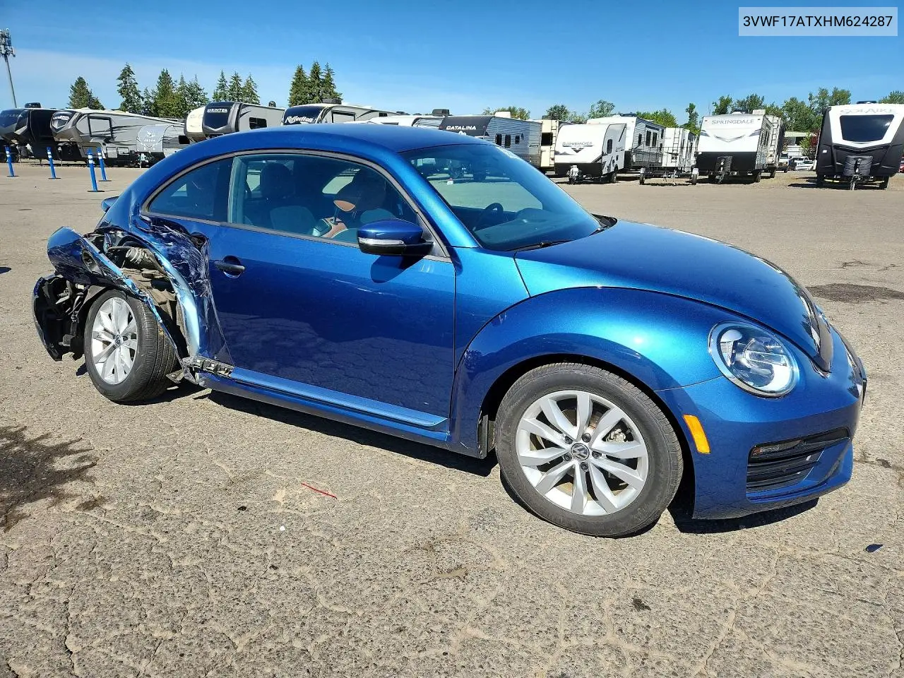 2017 Volkswagen Beetle 1.8T VIN: 3VWF17ATXHM624287 Lot: 55900636