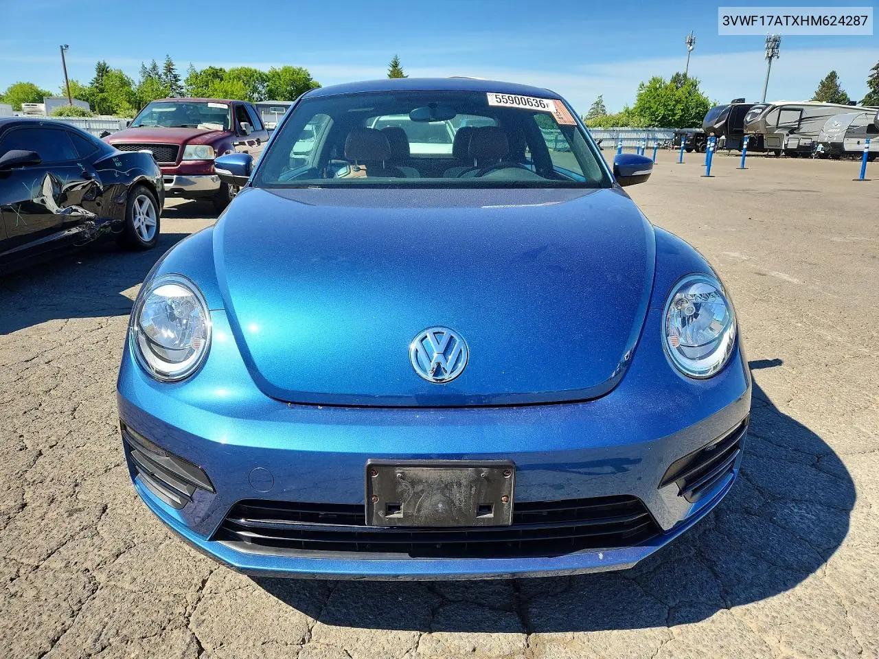 2017 Volkswagen Beetle 1.8T VIN: 3VWF17ATXHM624287 Lot: 55900636