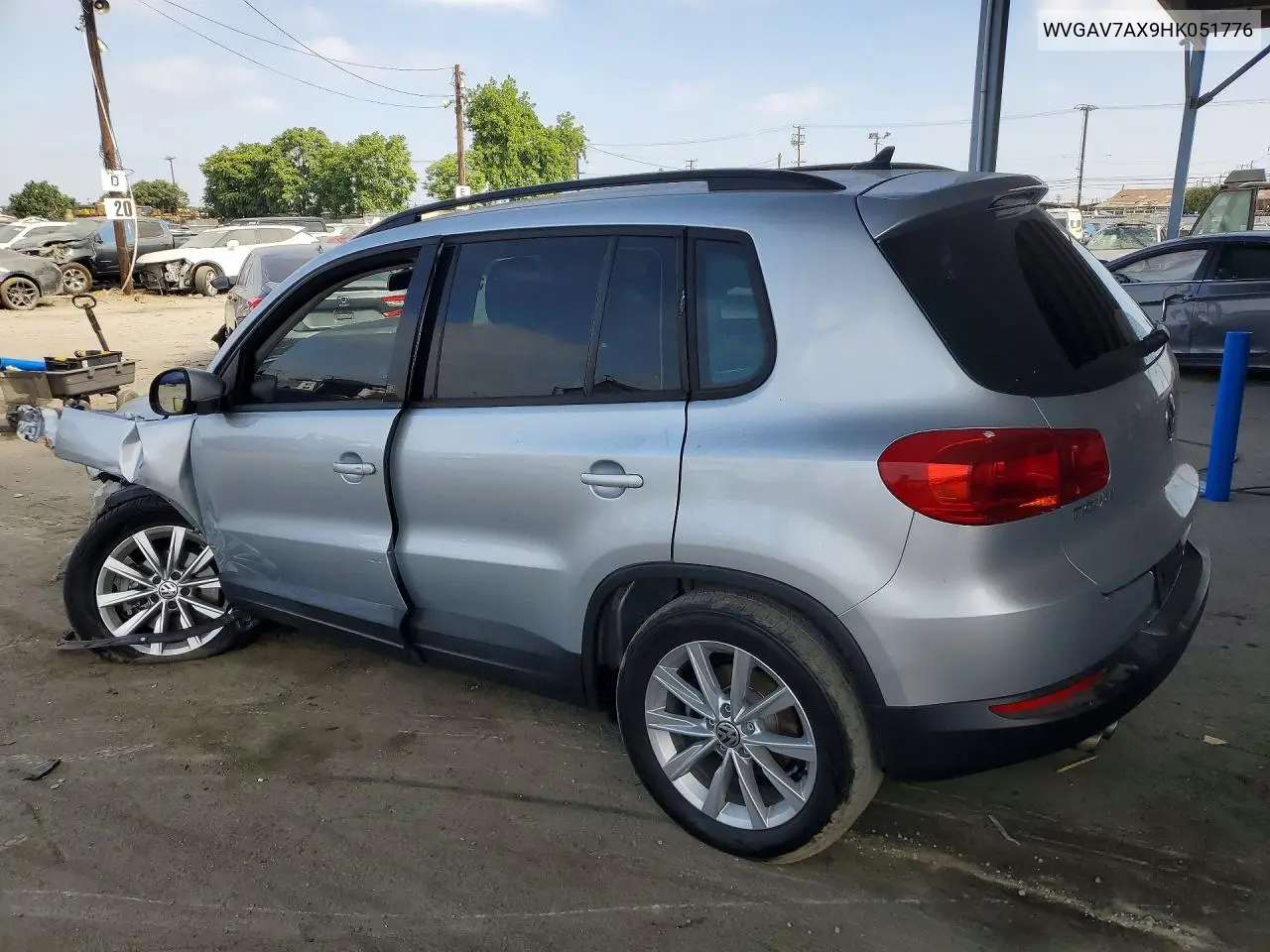 2017 Volkswagen Tiguan S VIN: WVGAV7AX9HK051776 Lot: 56838086