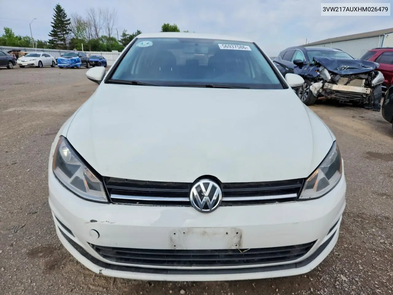 2017 Volkswagen Golf S VIN: 3VW217AUXHM026479 Lot: 56937586