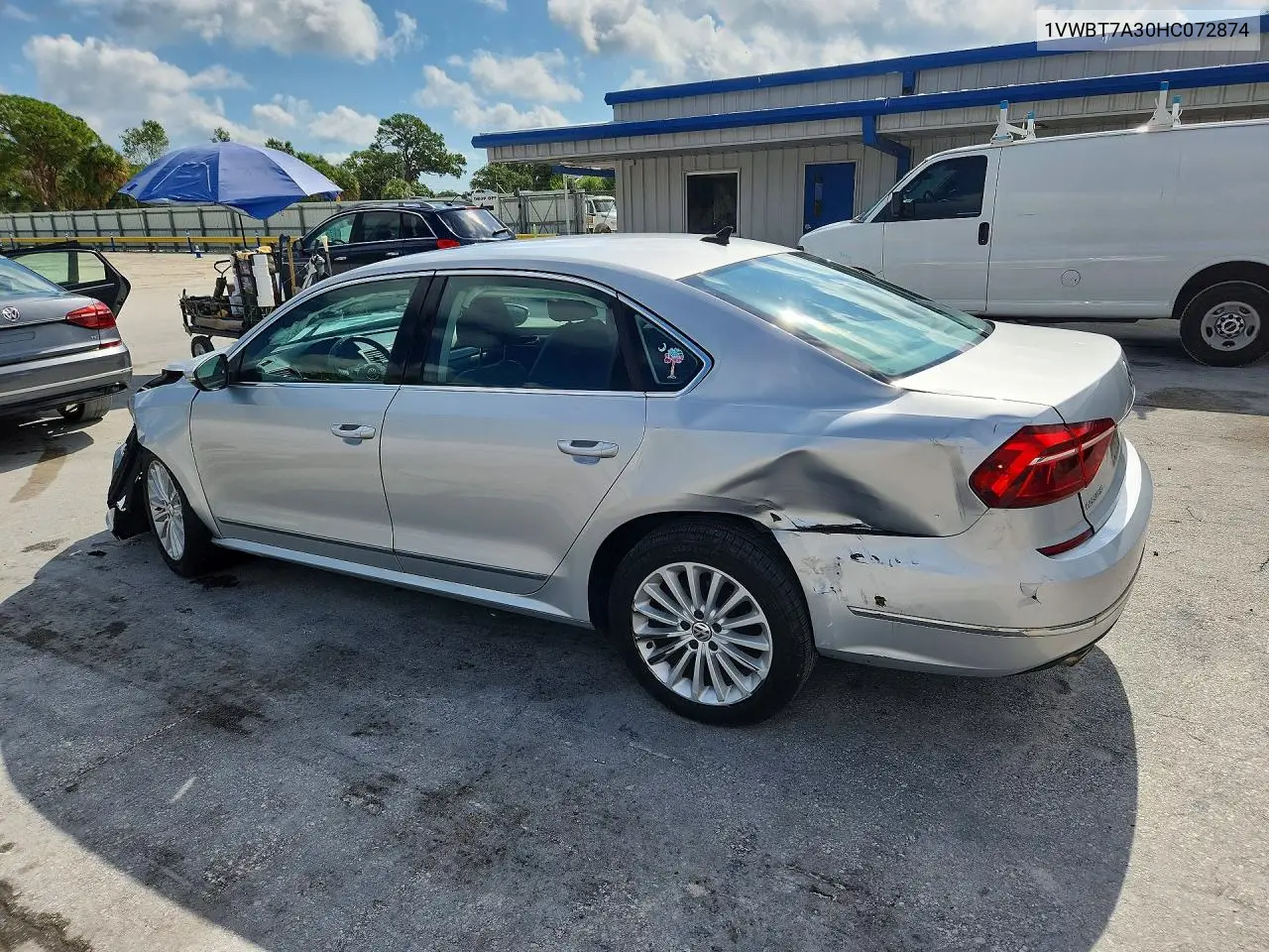 2017 Volkswagen Passat Se VIN: 1VWBT7A30HC072874 Lot: 57144446