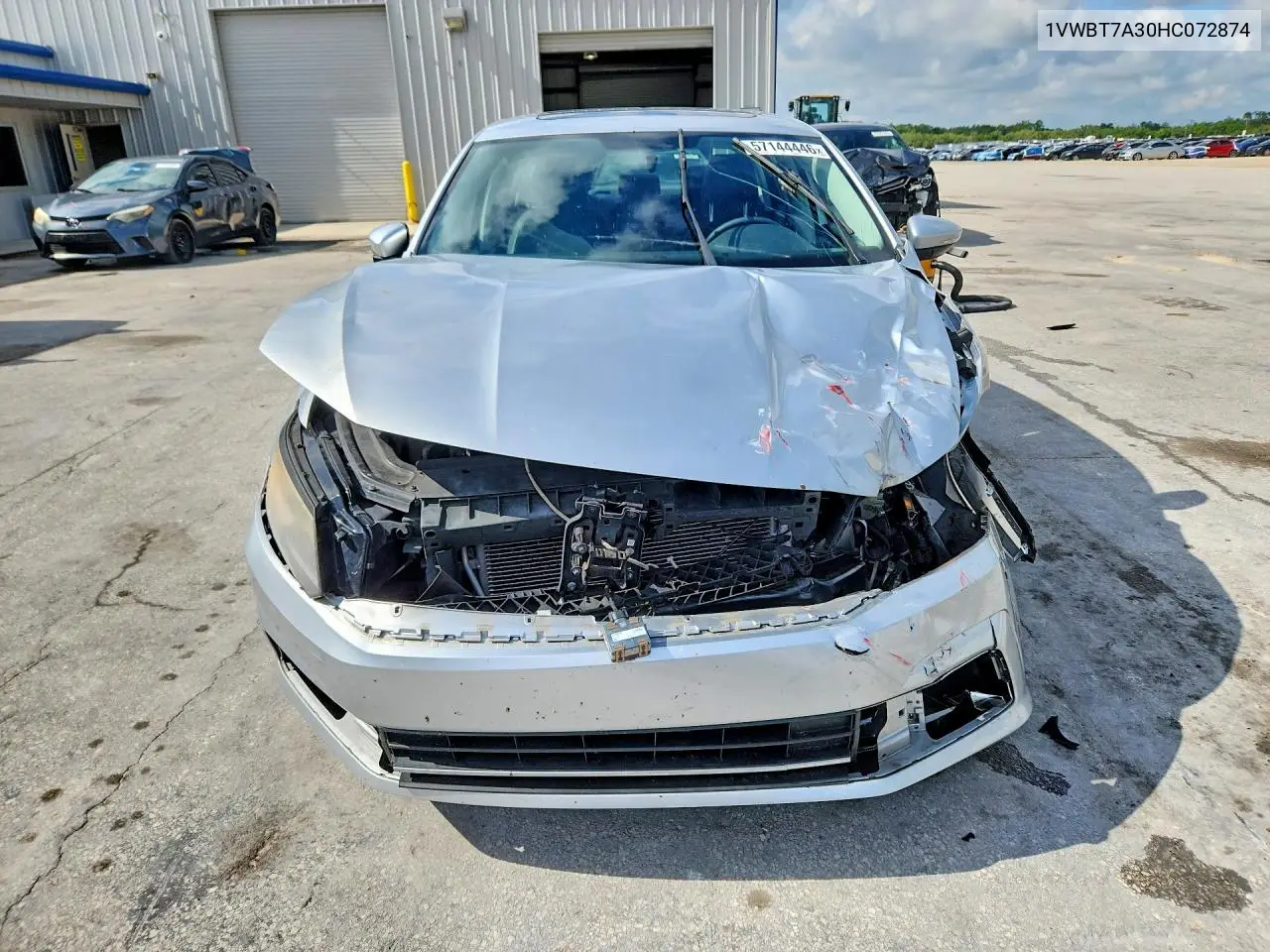 2017 Volkswagen Passat Se VIN: 1VWBT7A30HC072874 Lot: 57144446