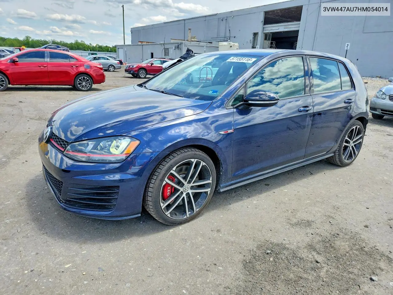 2017 Volkswagen Gti S VIN: 3VW447AU7HM054014 Lot: 57155116
