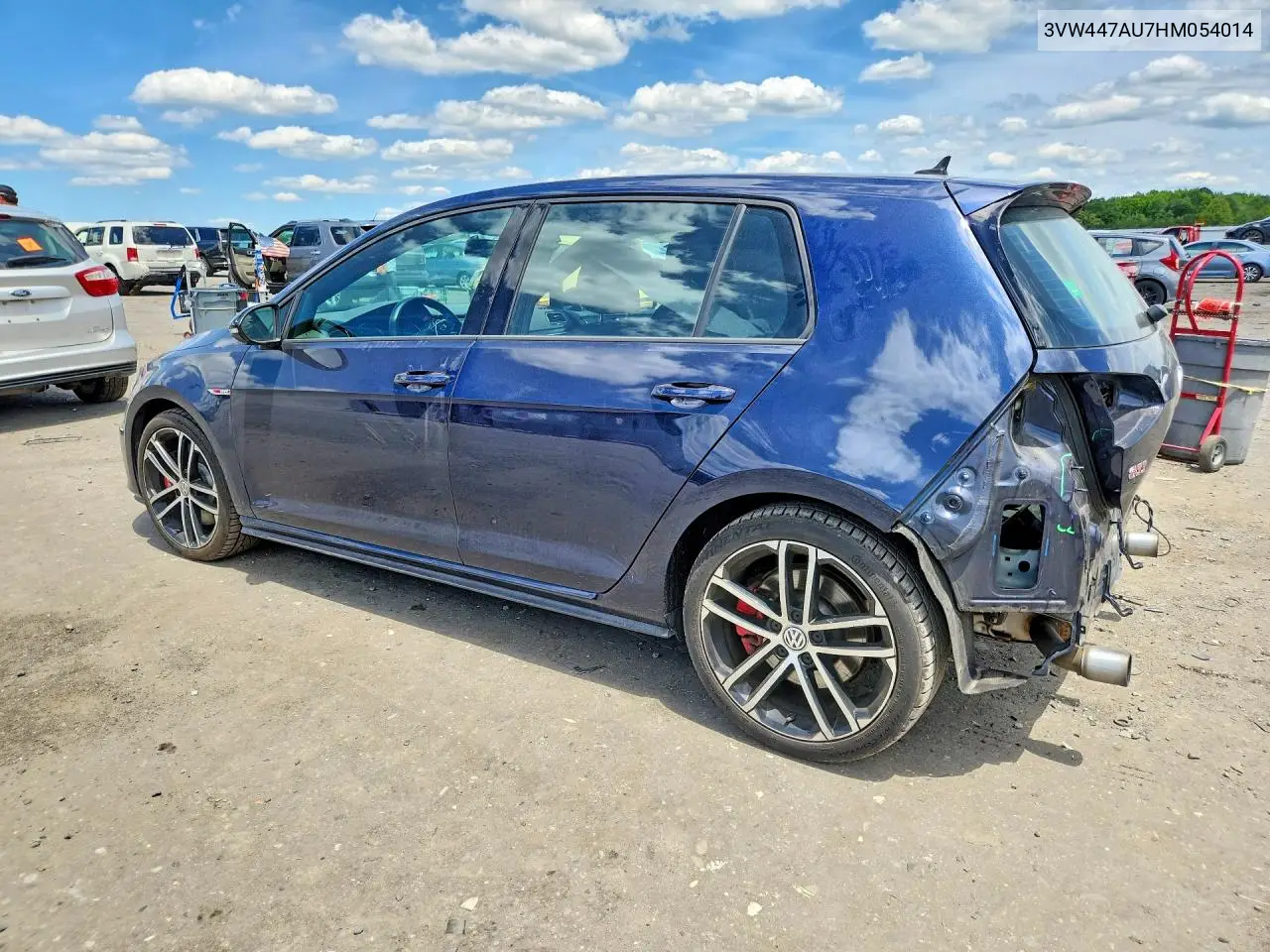 2017 Volkswagen Gti S VIN: 3VW447AU7HM054014 Lot: 57155116