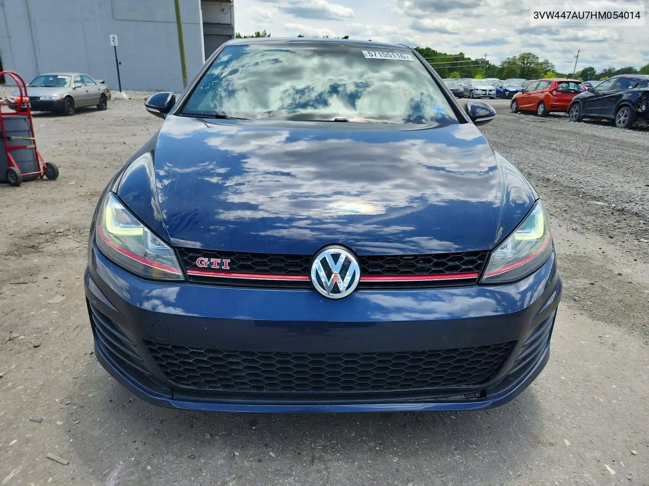 2017 Volkswagen Gti S VIN: 3VW447AU7HM054014 Lot: 57155116