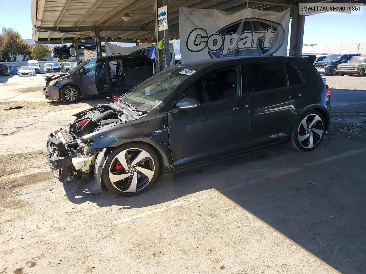 2017 Volkswagen Gti S VIN: 3VW4T7AU8HM016861 Lot: 57192036
