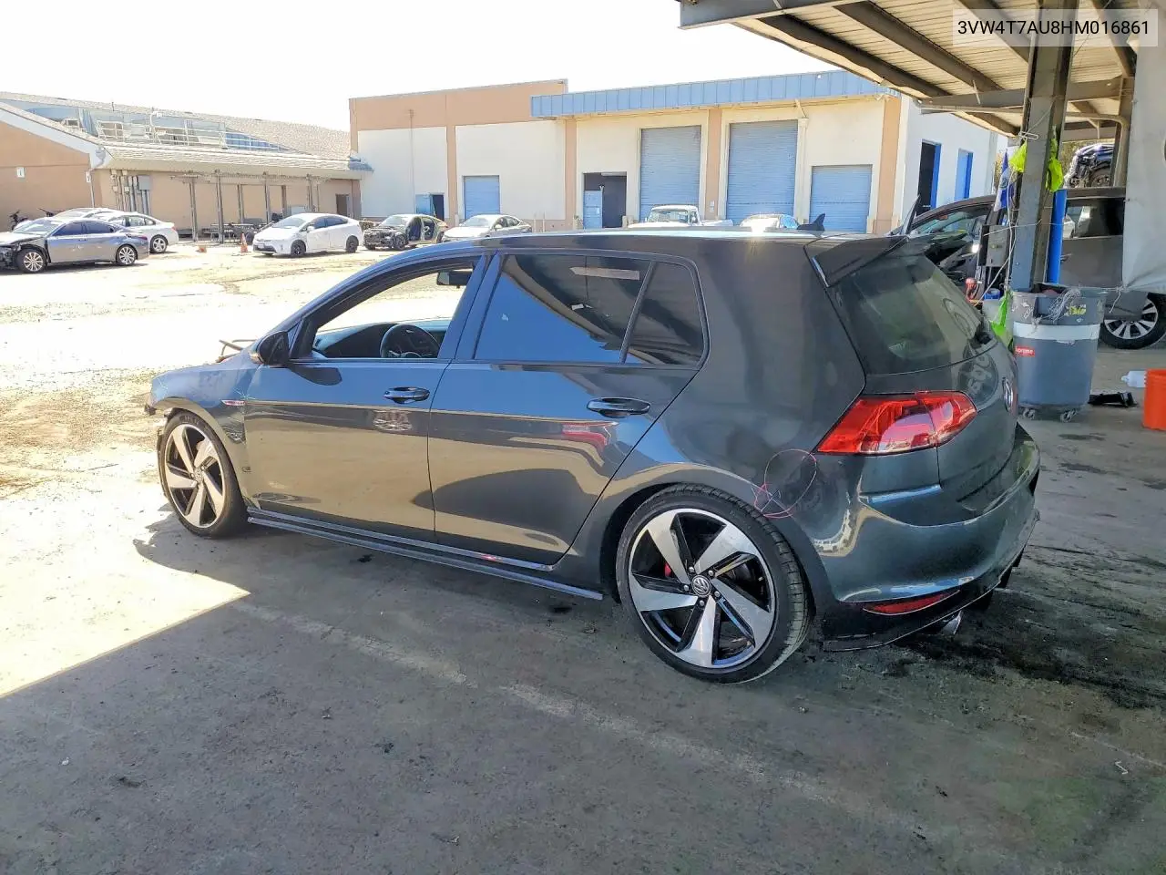 2017 Volkswagen Gti S VIN: 3VW4T7AU8HM016861 Lot: 57192036
