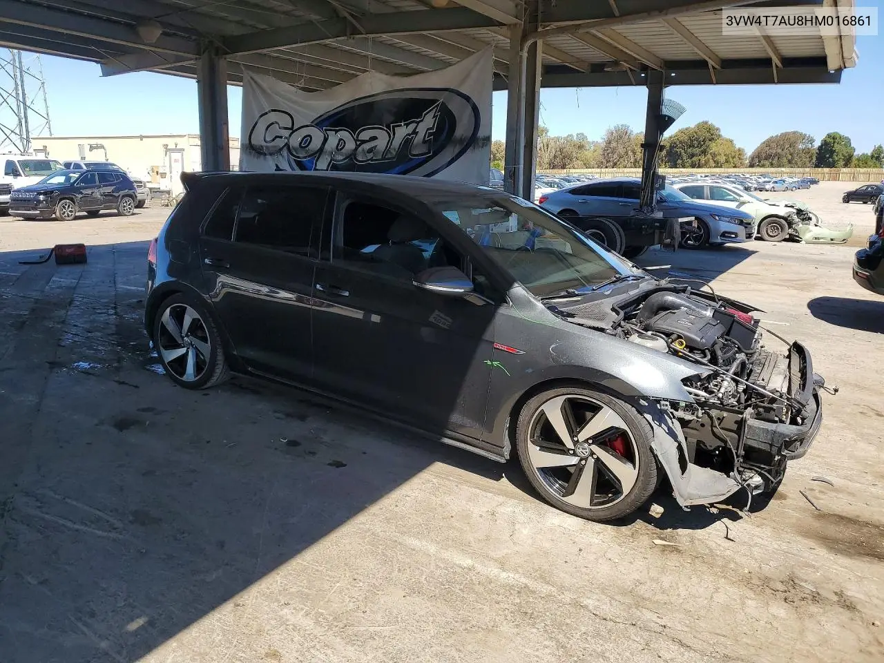 2017 Volkswagen Gti S VIN: 3VW4T7AU8HM016861 Lot: 57192036
